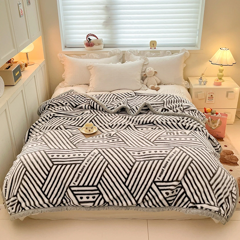 Milk fleece blanket
