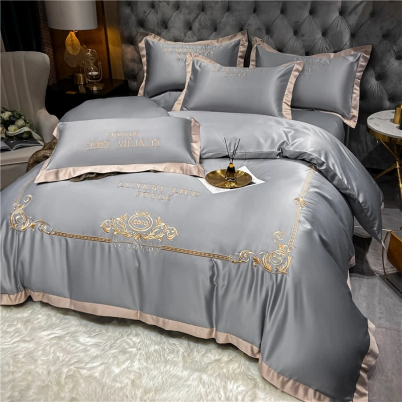 Silk bedding four piece set