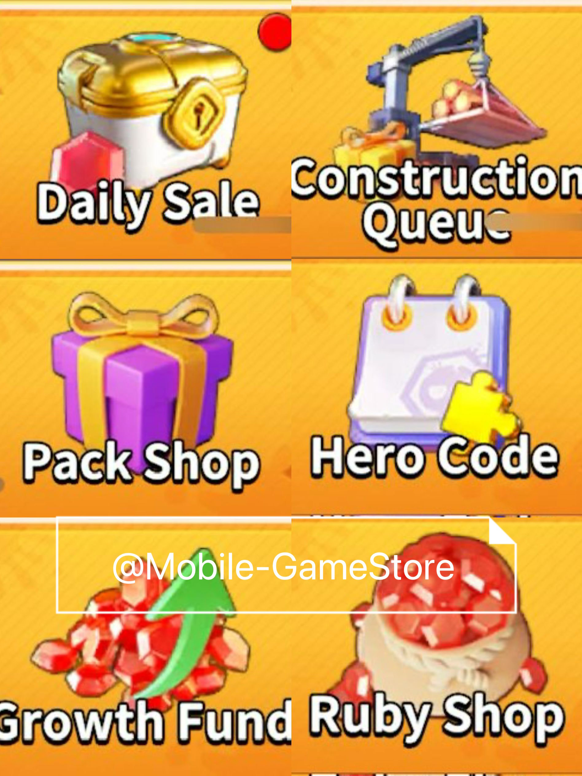 Dark War Survival pack and ruby top up 