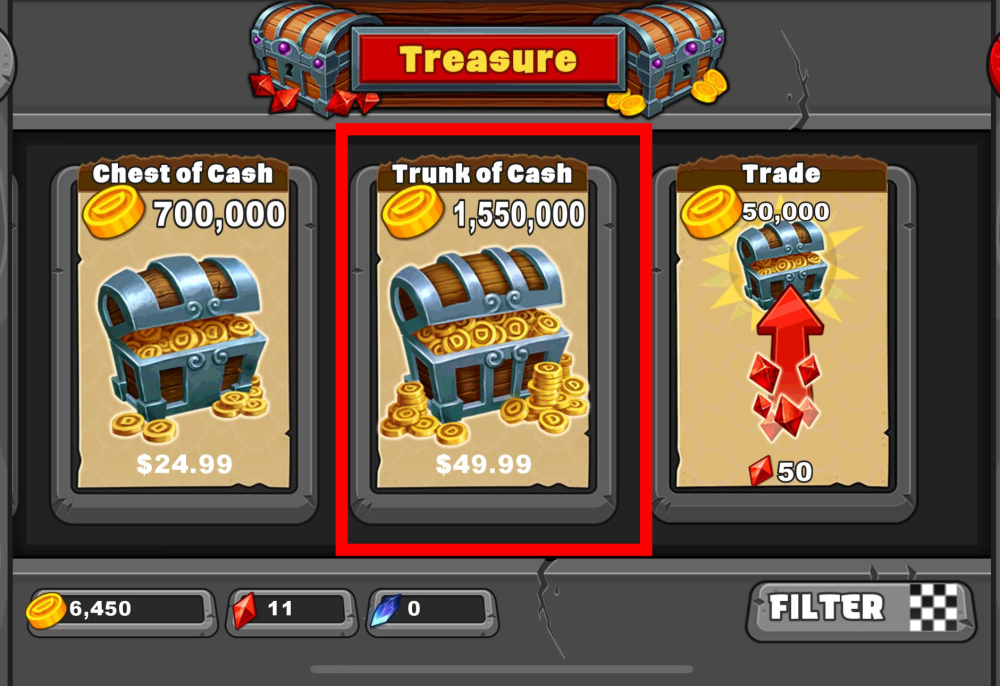 DragonVale cash