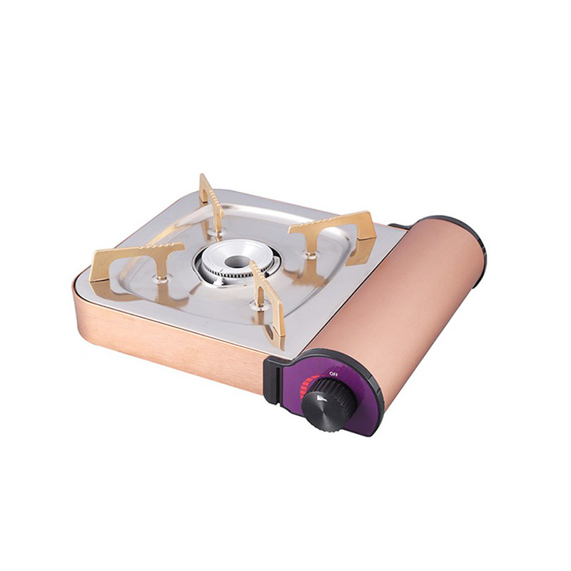 Single Dual-use Outdoor Camping Propane Butane Cooking Burner Portable Gas Stove with Carrying