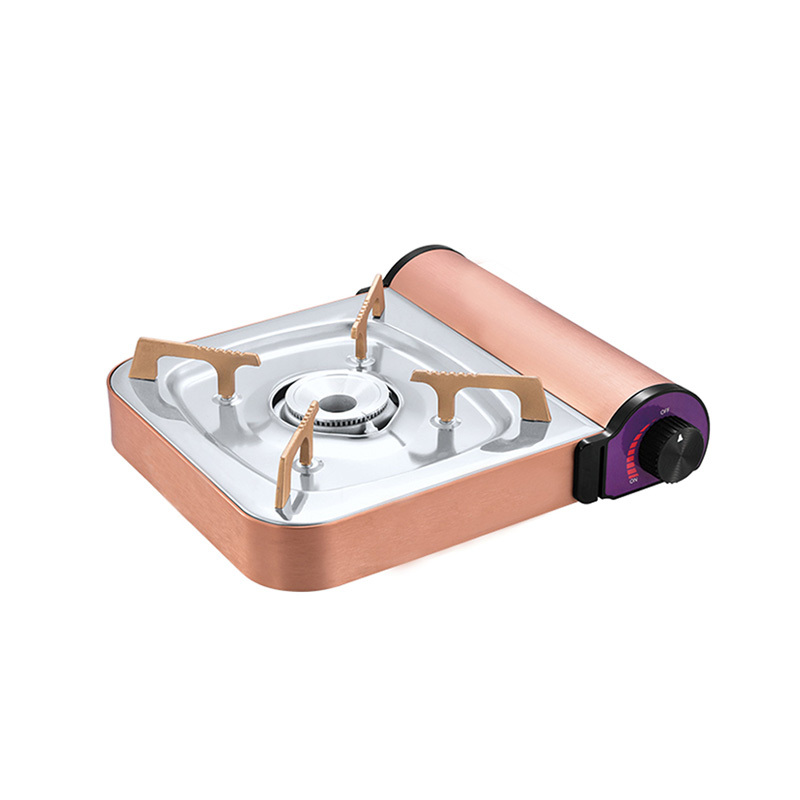 Single Dual-use Outdoor Camping Propane Butane Cooking Burner Portable Gas Stove with Carrying