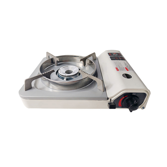 Portable Small Burner Butane Gas Stove Camping Outdoor Single-cooker Cooktop with Flameout Protection