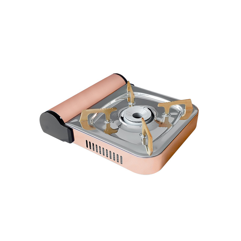 Single Dual-use Outdoor Camping Propane Butane Cooking Burner Portable Gas Stove with Carrying