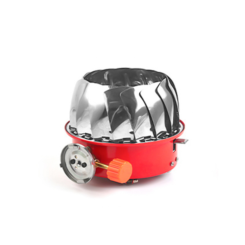Folding Backpacking Single-cooker Cooktop Portable Flower Shape Ultralight Stainless Steel Outdoor Cooking Mini Butane Gas Stove