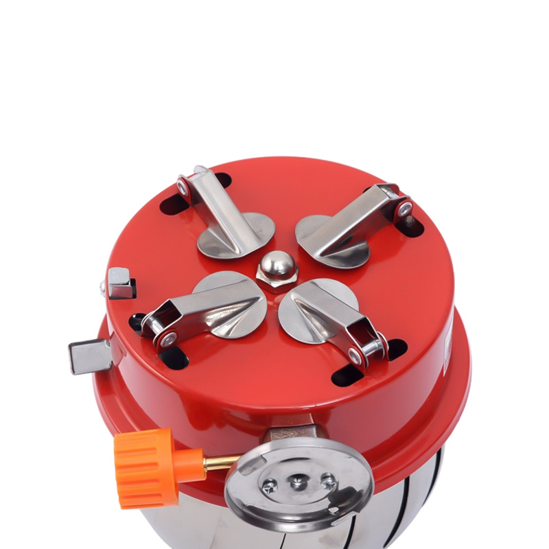 Folding Backpacking Single-cooker Cooktop Portable Flower Shape Ultralight Stainless Steel Outdoor Cooking Mini Butane Gas Stove