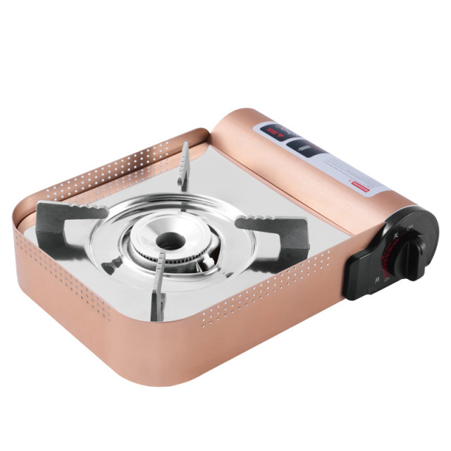 Portable Gas Stove with Strong Firepower, Ideal for Outdoor Camping, Home Kitchen Use, and Hot Pot Cooking