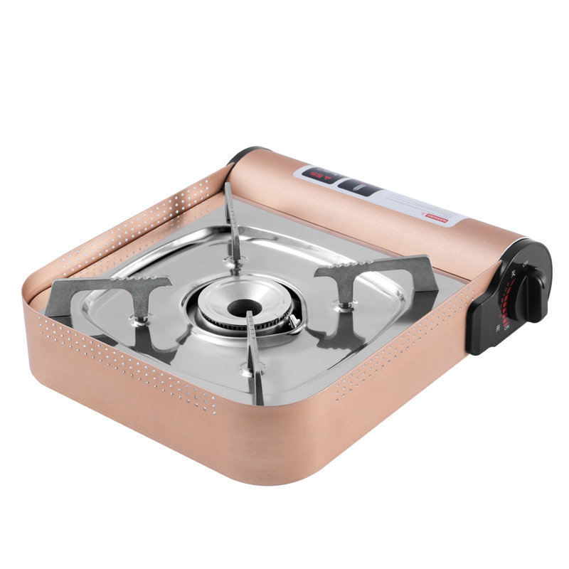 Portable Gas Stove with Strong Firepower, Ideal for Outdoor Camping, Home Kitchen Use, and Hot Pot Cooking