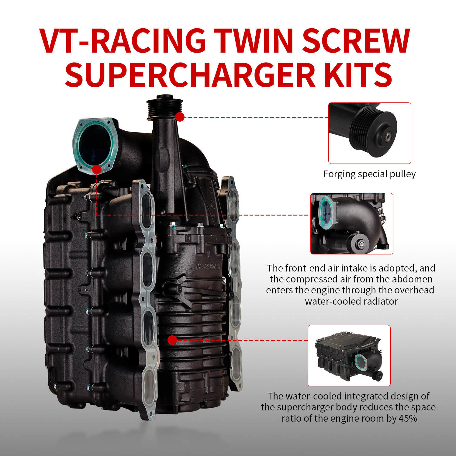 Land Cruiser 5.7L 3UR-FE VT Supercharger Kit