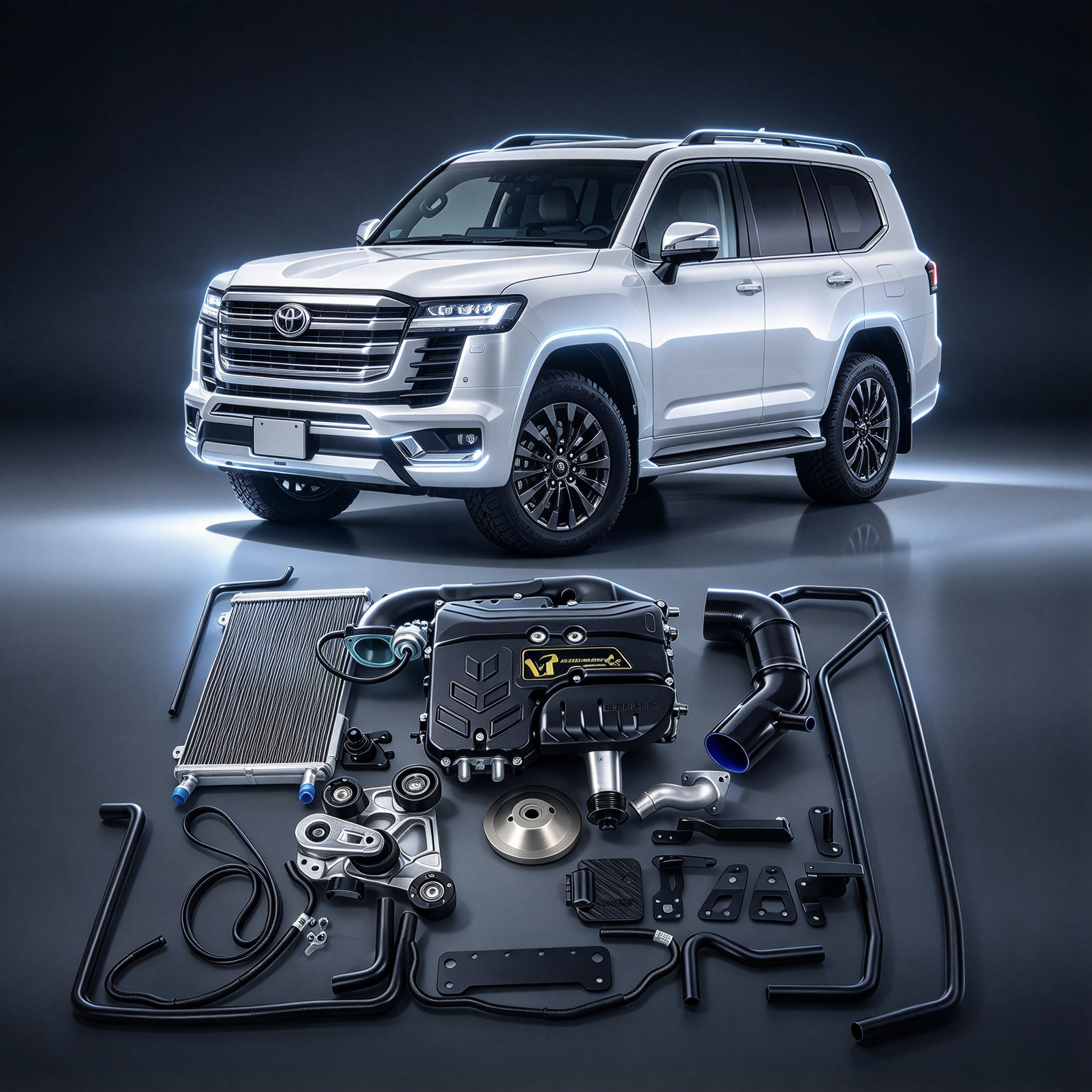 Toyota Land Cruiser LC300 4.0L 1GR-FE VT TVS1320 Supercharger Kit