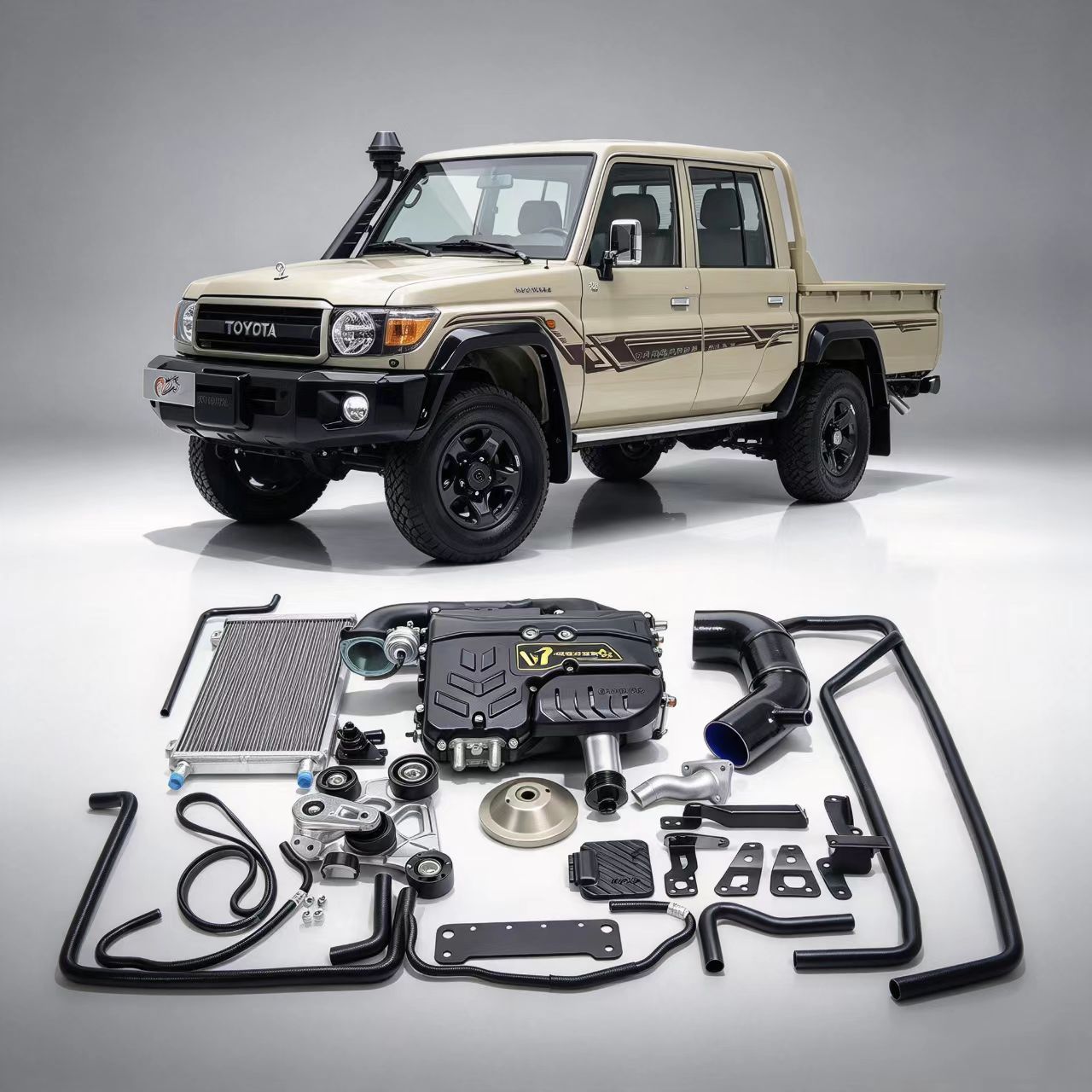Toyota LC70 Series 4.0L V6 1GR-FE VT TVS1320 Supercharger Kit – LC71 LC76 LC78 LC79