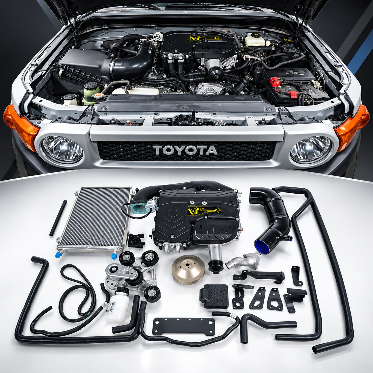 Toyota FJ Cruiser 4.0L 1GR-FE VT TVS1320 Supercharger Kit