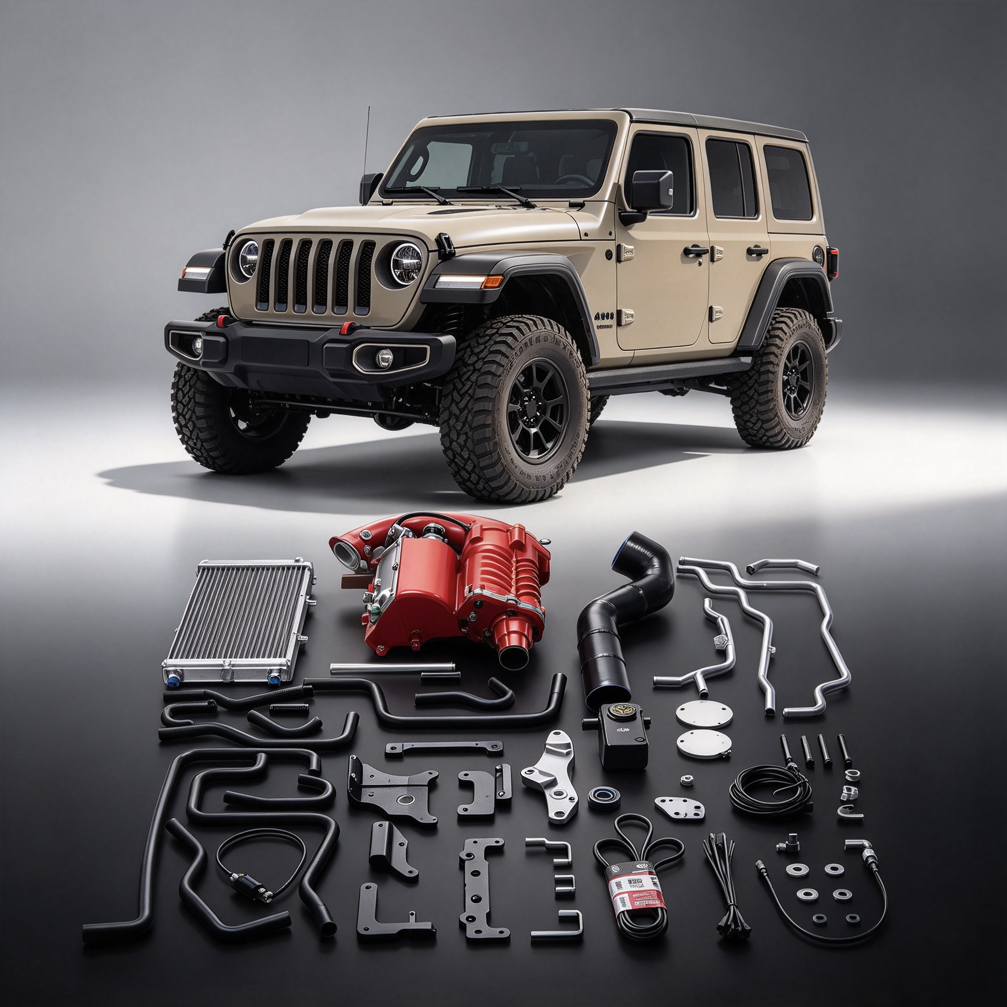 Jeep Wrangler JK 3.6L Pentastar VT Supercharger Kits