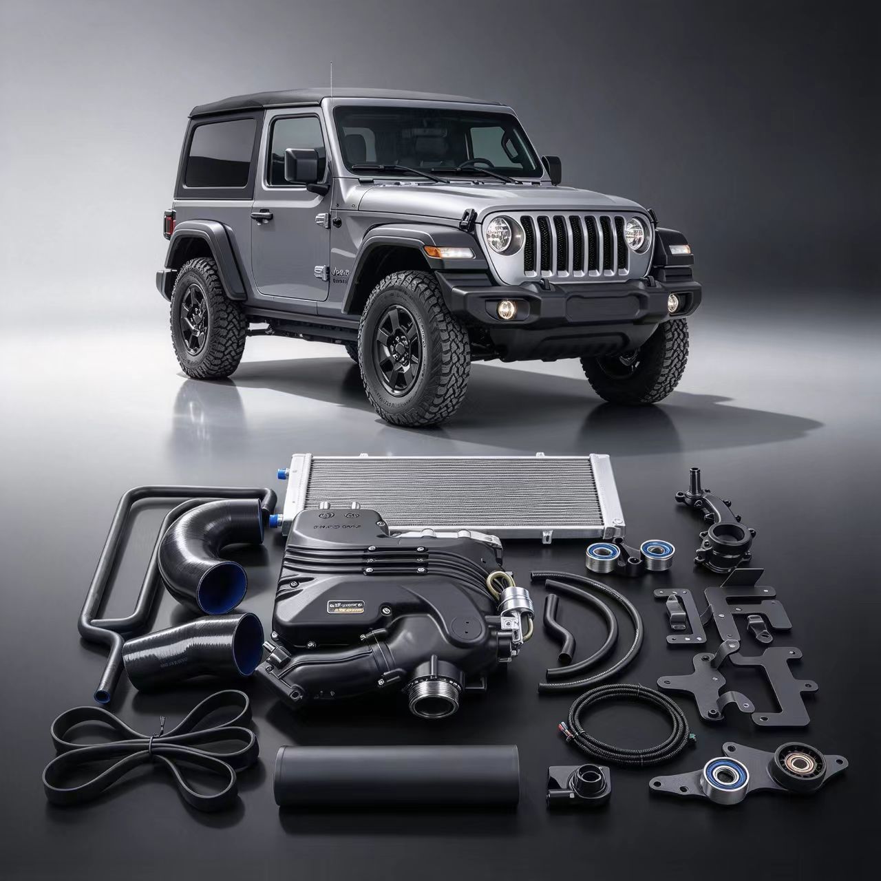 Jeep Wrangler 3.6L Pentastar VT TVS1320 Supercharger Kit