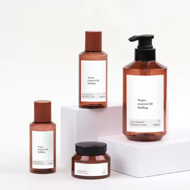 Luxury Green Shampoo and Conditioner Bottles