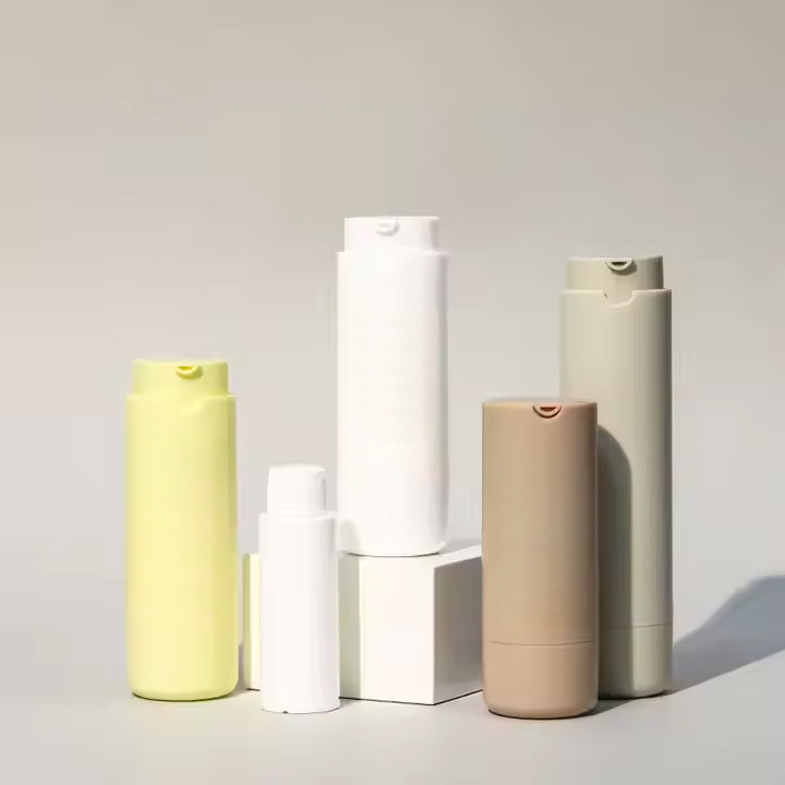 Cosmetic Replaceable airless pump sunscreen bottle