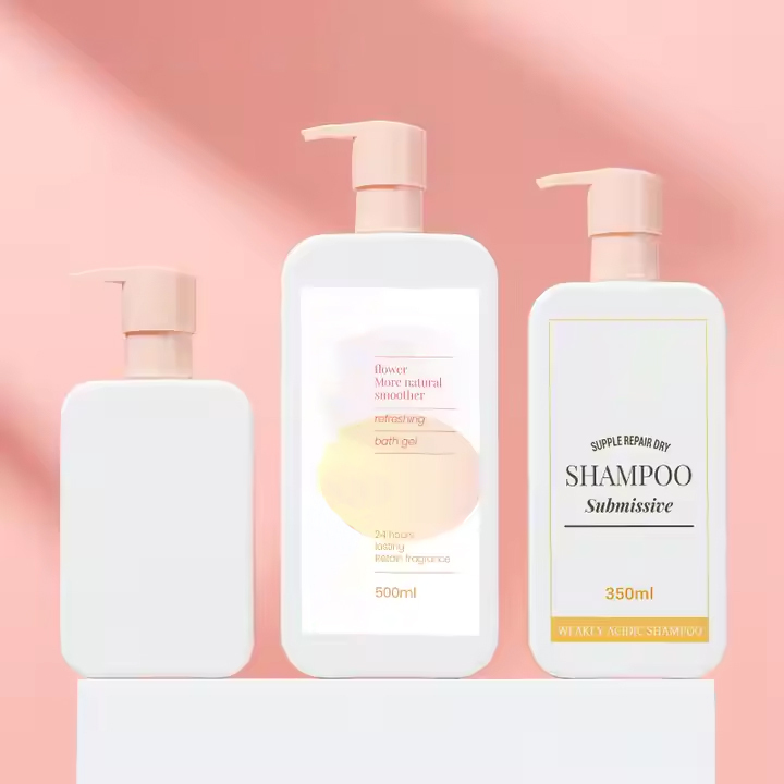 luxury 500ml plastic shampoo bottles