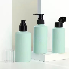 Luxury Green Shampoo and Conditioner Bottles