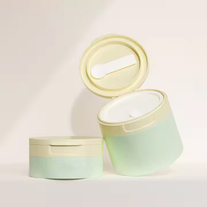 30ml 100ml PP Airless Pump Bottles Plastic White Face Cream Jar