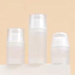 30ml 100ml PP Airless Pump Bottles Plastic White Face Cream Jar