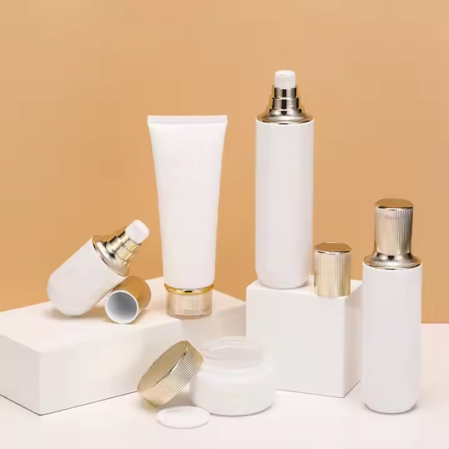 Cosmetic Packaging Set Glass Cream Lotion Bottle Set
