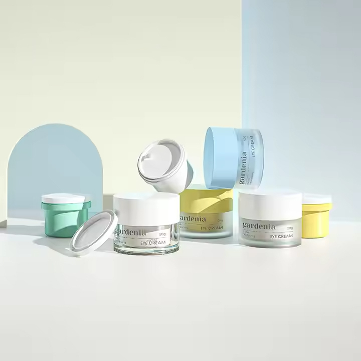 Plastic Cosmetic Jars Round Skincare Jars