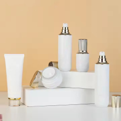 Cosmetic Packaging Set Glass Cream Lotion Bottle Set