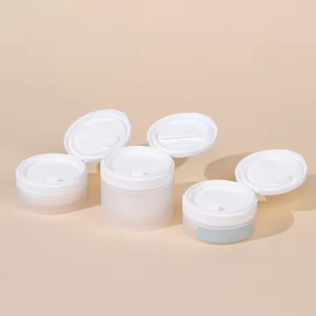 Empty Cream jar with Flip Top Cap for Remover Balm Cleaning Cream