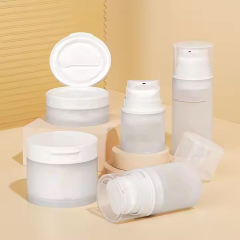 30ml 100ml PP Airless Pump Bottles Plastic White Face Cream Jar