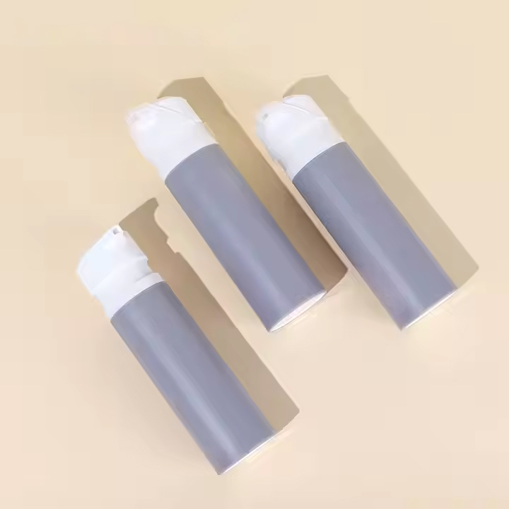 100ml Grey Airless Pump Bottle Plastic PP Lotion Bottle