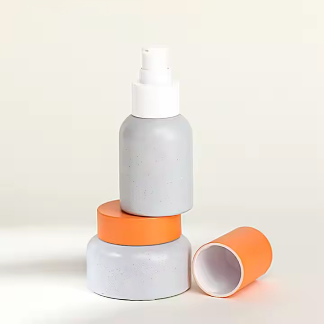 Luxury Cosmetic Packaging Set Glass Lotion Bottles