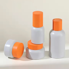 Luxury Cosmetic Packaging Set Glass Lotion Bottles