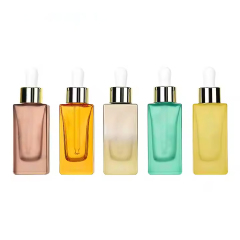Empty Glass Cosmetic Oil Dropper Bottle