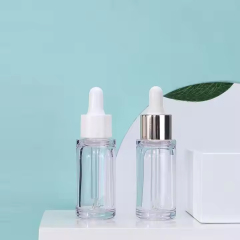 cosmetic plastic eye dropper bottle clear petg dropper bottles