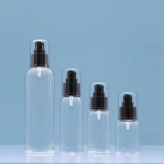 wholesale cosmetic clear pet pump bottle