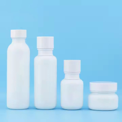 cosmetic white glass bottle 50g 50ml 110ml 150ml