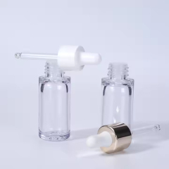 cosmetic plastic eye dropper bottle clear petg dropper bottles