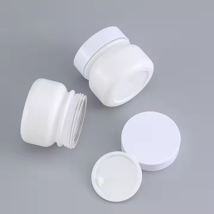 cosmetic white glass bottle 50g 50ml 110ml 150ml
