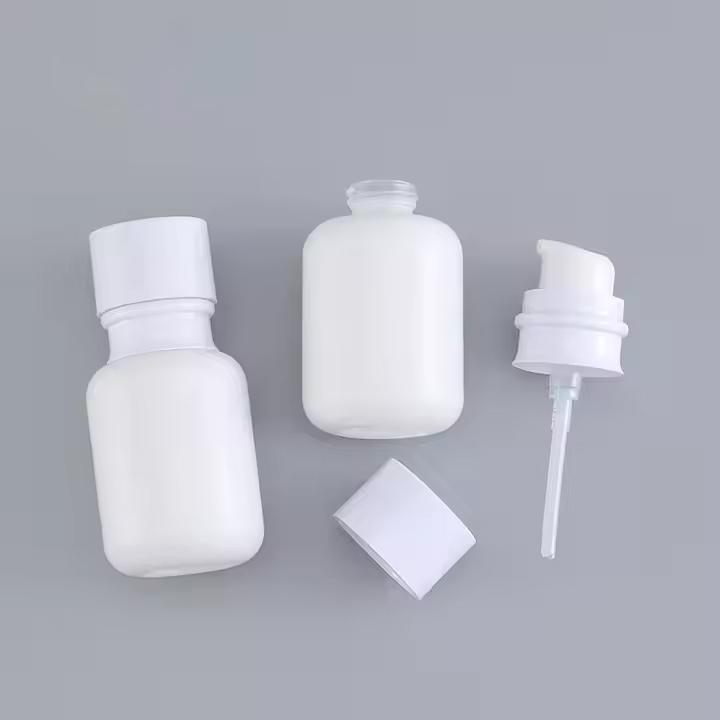 cosmetic white glass bottle 50g 50ml 110ml 150ml