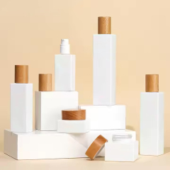 Empty Cosmetic Pump Bottle Glass Lotion Bottle for Skincare