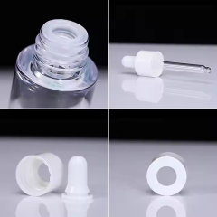 cosmetic plastic eye dropper bottle clear petg dropper bottles