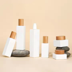 Empty Cosmetic Pump Bottle Glass Lotion Bottle for Skincare