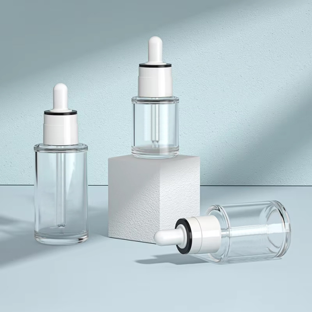 Essential Oil Face Serum Cosmetic Packaging Plastic Dropper Bottle