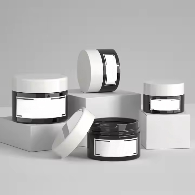 Thick Wall Cosmetic Skin Care Body Butter Jars Cream Screw Lid Cap