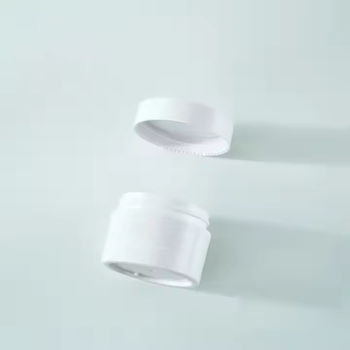 White Thick Wall Cream Jar Body Scrub Cosmetic Container