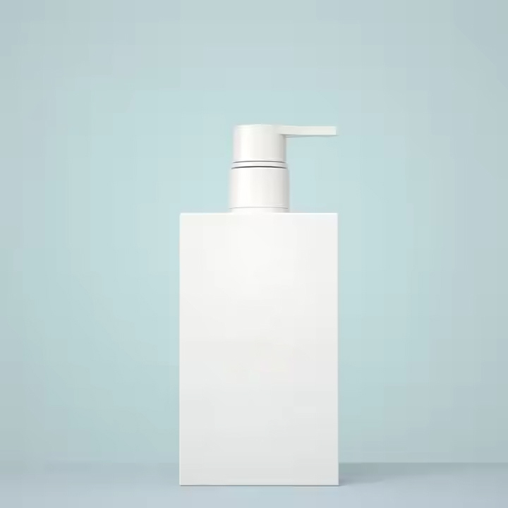 Square Cosmetic Container body wash shampoo lotion bottle packaging