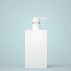 Square Cosmetic Container body wash shampoo lotion bottle packaging