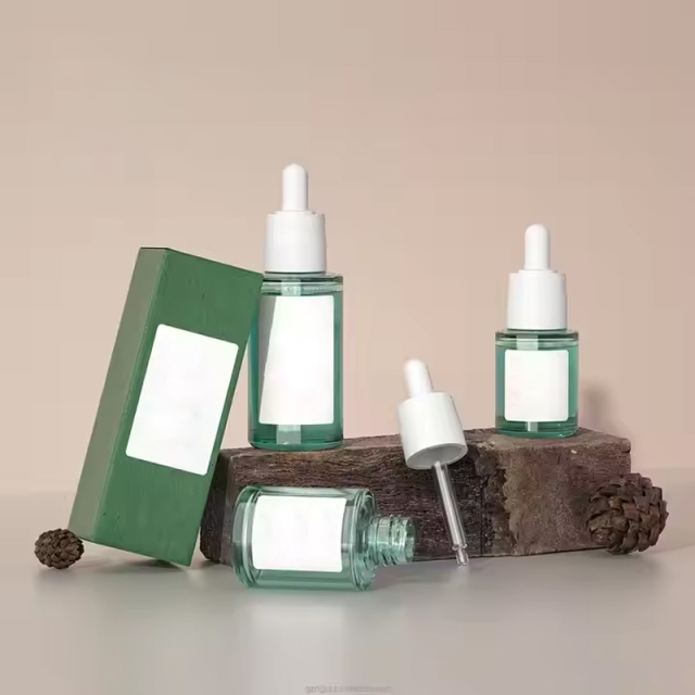 Essential Oil Face Serum Cosmetic Packaging Plastic Dropper Bottle