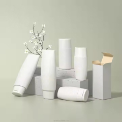 Plastic Sunscreen Bottles PE Tube White Flip Cap Bottle
