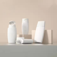 Plastic Sunscreen Bottles PE Tube White Flip Cap Bottle